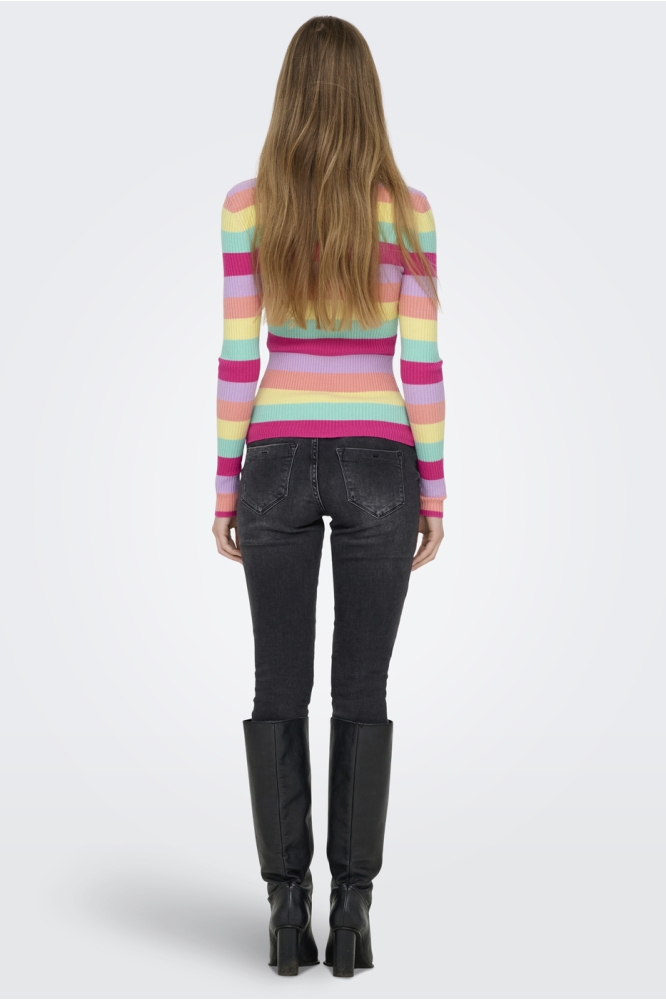 ONLLOUISA L/S PULLOVER KNT NCA 15344579 LAVENDULA/W CORAL H